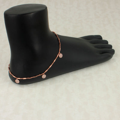 Dazzling Steps Diamond Anklet for Exquisite Elegance - SIA418146