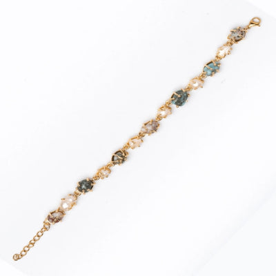 Loose Bead Bracelet in Blue, White, and Pink. - TMV_BRCT13