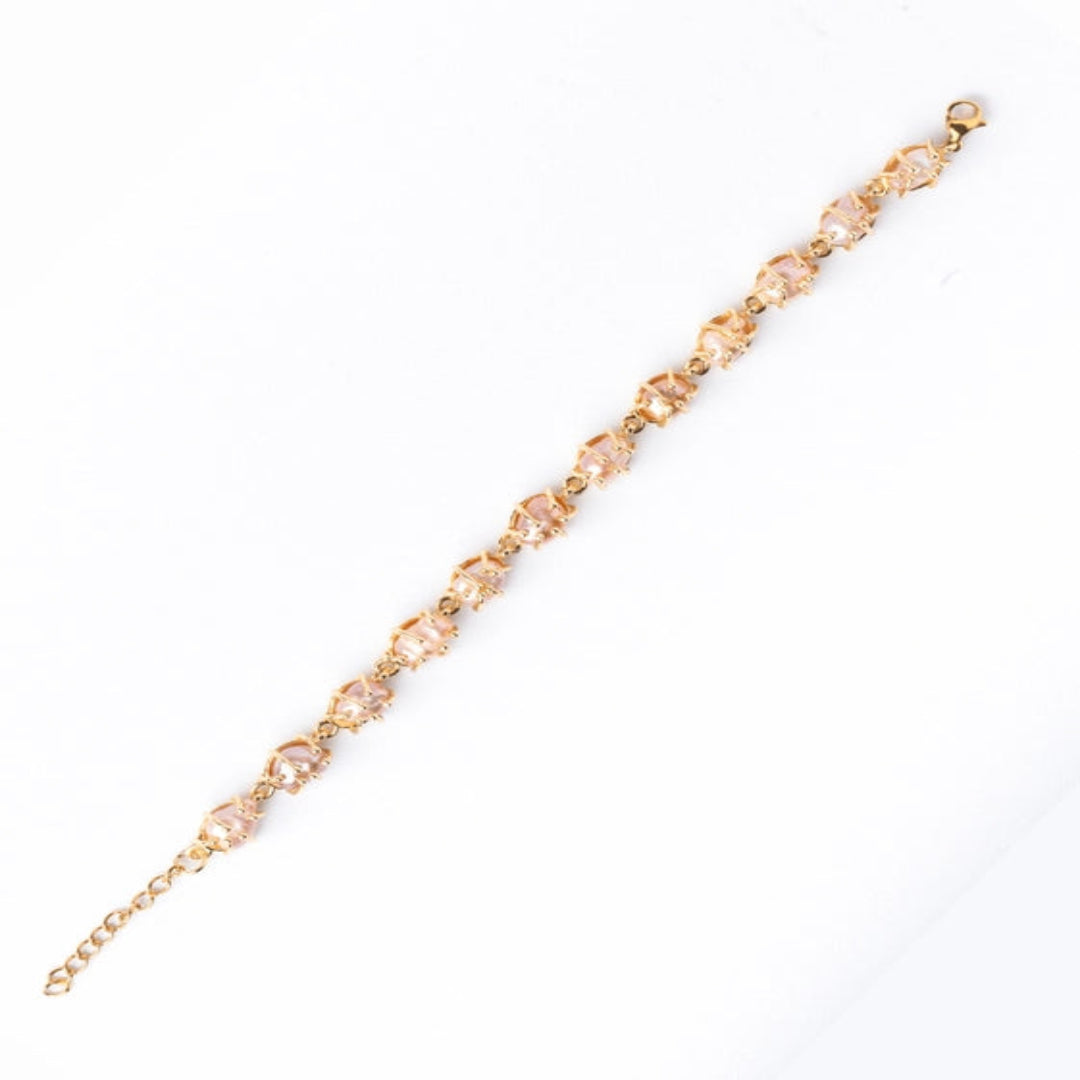 Pink Pearl Loose Bead Bracelet. - TMV_BRCT14