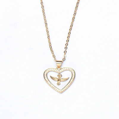 Stylish Peace Loving Bird Pendant with Thin Delicate Chains - TMV_PD2