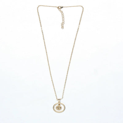 Aum Pendant Featuring Thin Delicate Chains: Stylish Symbolism - TMV_PD1