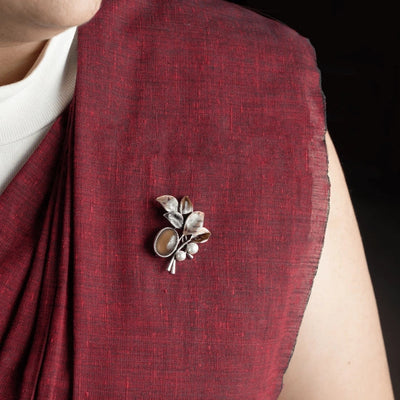 Autumn Leaves and Pearl Brooch - TMV_BR6