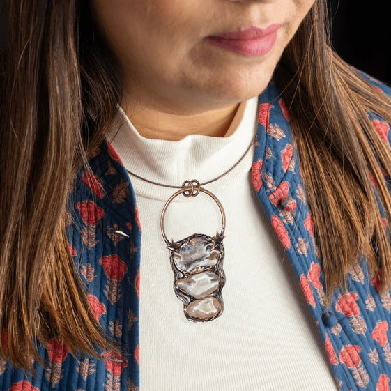 Nautical Shell Cascade Necklace - TMV_PD11