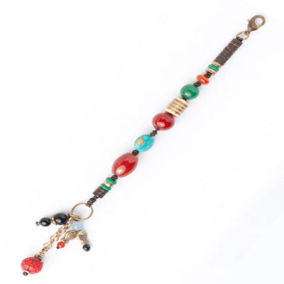Threaded Multicolored Bead Bracelet. - TMV_BRCT19