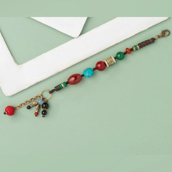 Threaded Multicolored Bead Bracelet. - TMV_BRCT19