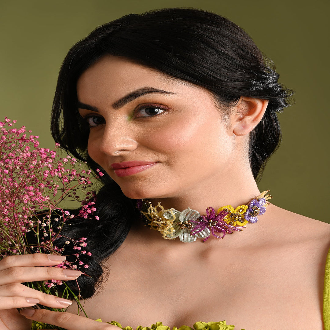 colourful crystal adjustable bracelet for wedding - CKBR-362-01 MULTI