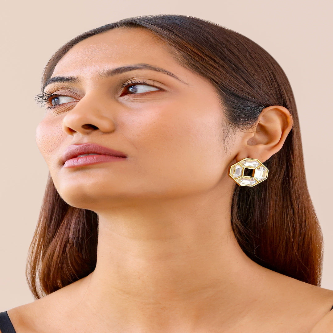 Cavana Mini Studs (Ivory) - CAMS6001_WHI