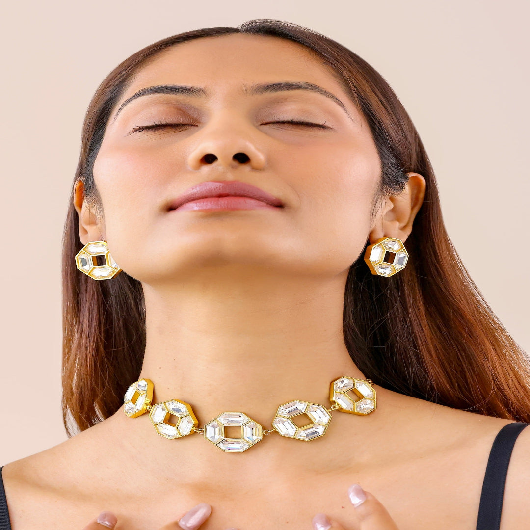 Cavana Necklace Set (Ivory) - CANS6006_WHI