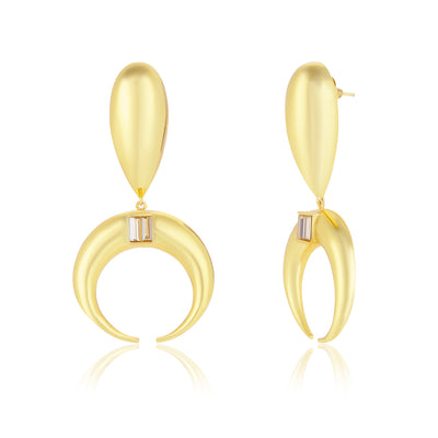 Copa Drop Earrings (White) - BBCODE5019_WHI