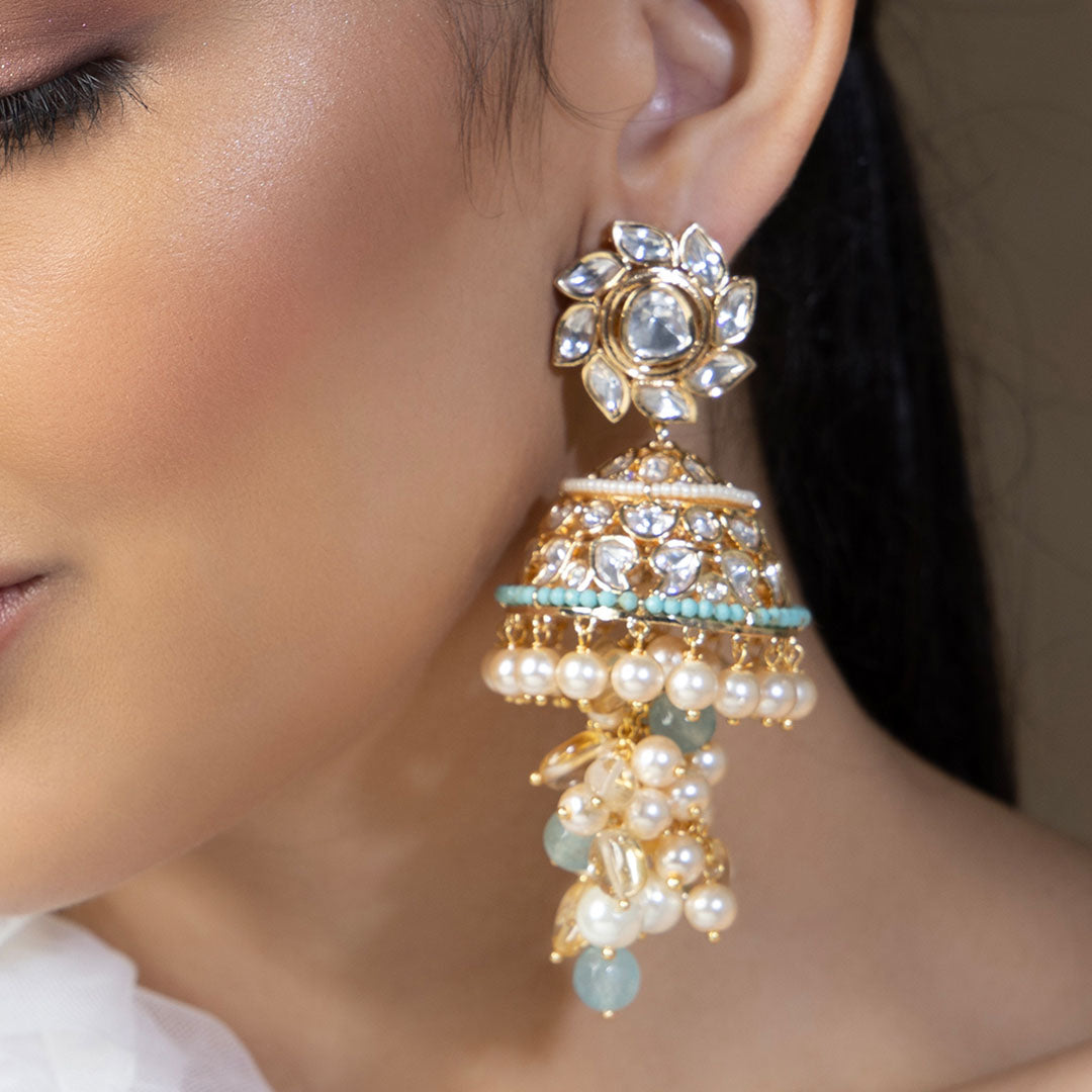 Platec Pearl Drops Jhumka Earrings - ERJBR23AU6