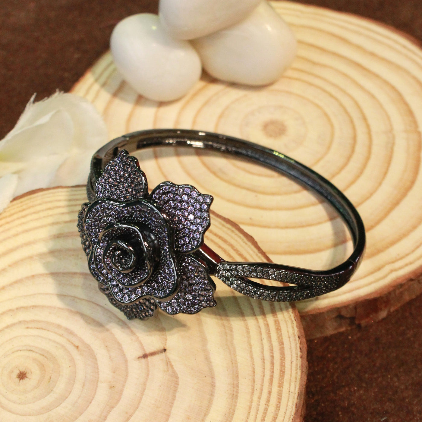 Black Rose Flower Bracelet - SIA451765