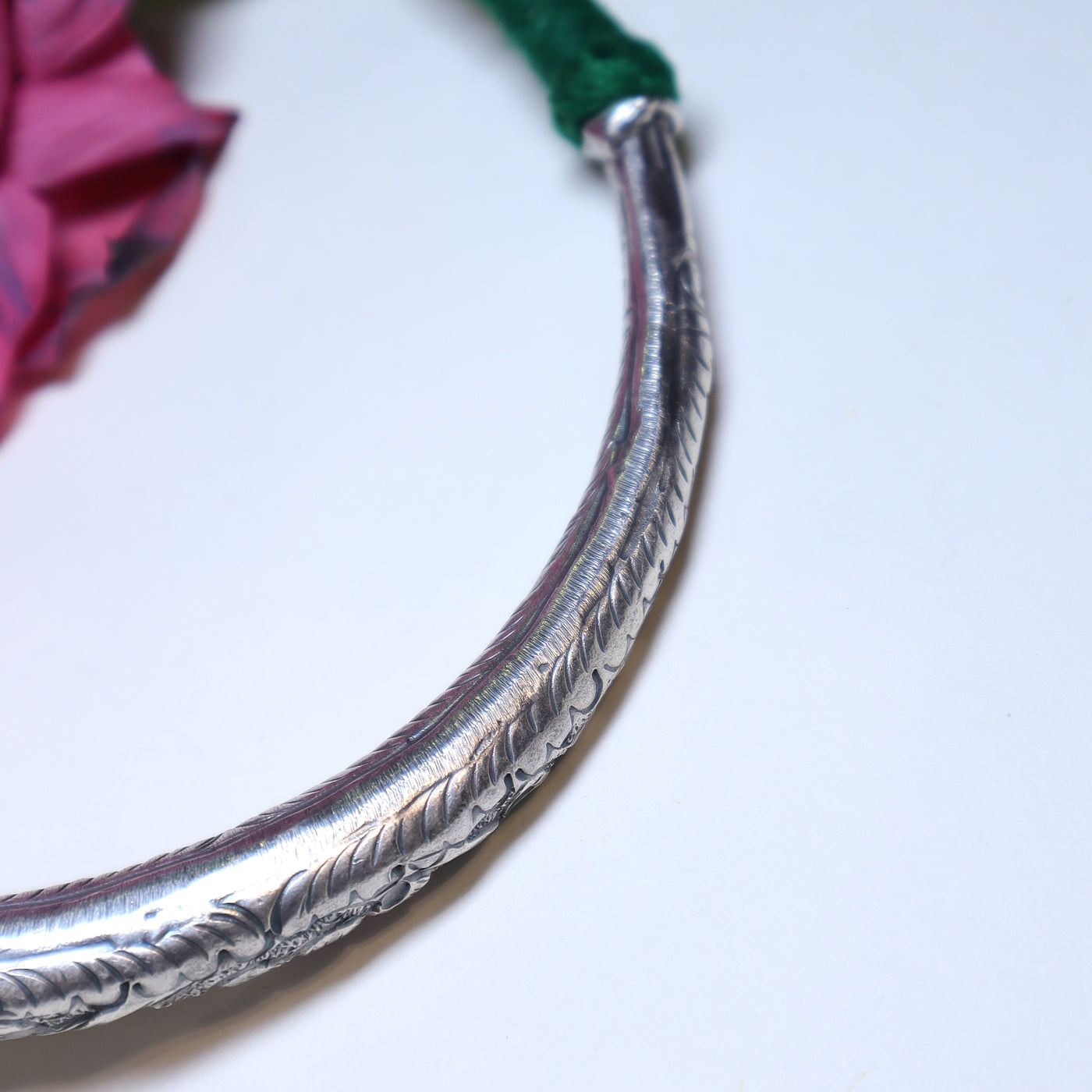 Oxidized Silver Coin & Bead Choker Necklace - SIA452054