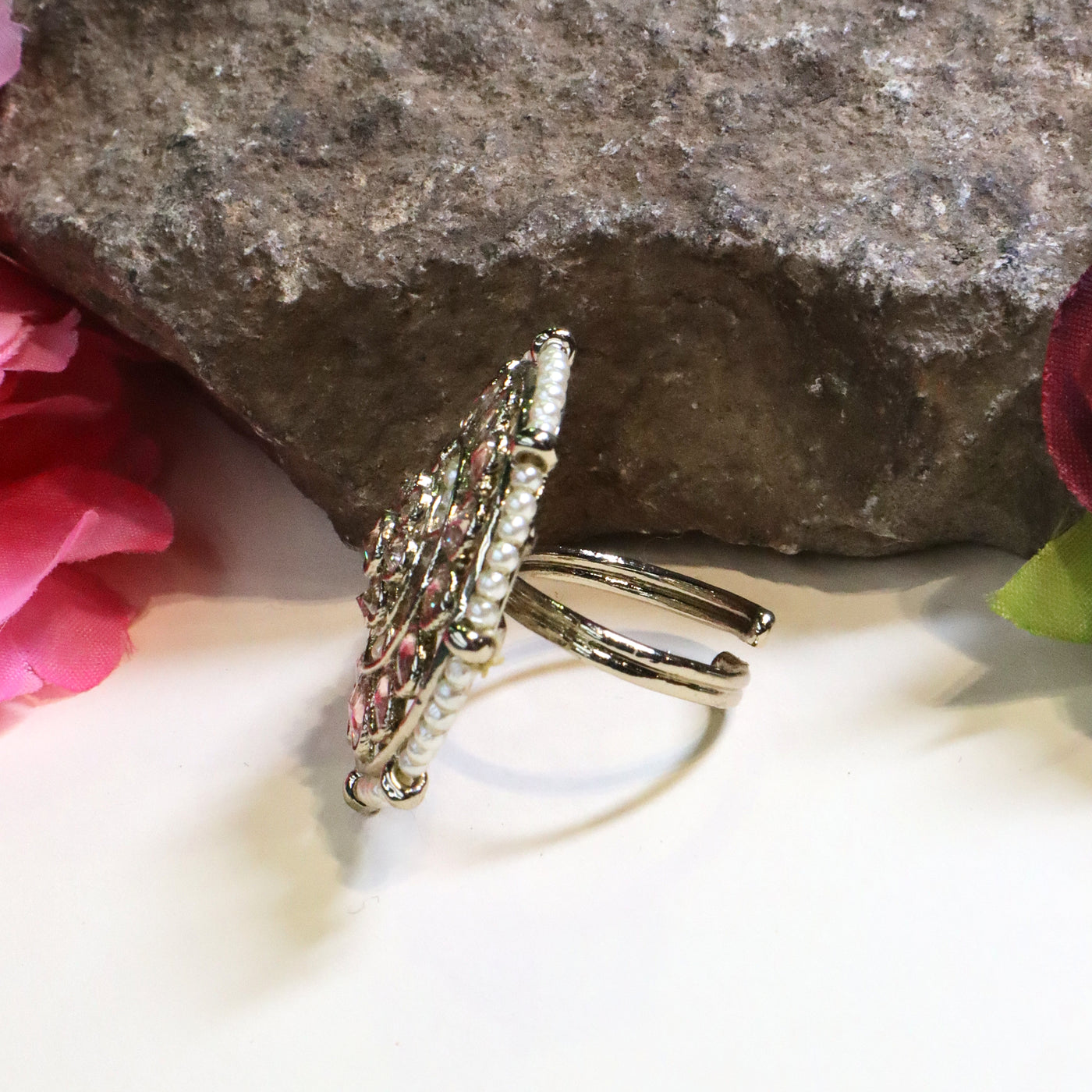 Traditional Indian Style Filigree Statement Ring - SIA432505