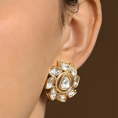 Starry Polki Stud Earrings - JBRER16FB24