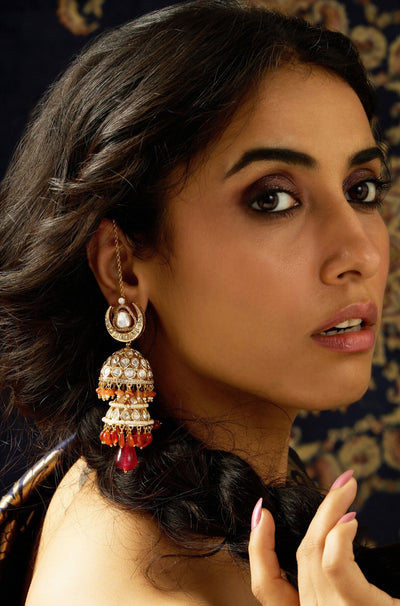 Sunset Harmony Jhumka Earring - JBRITIER60