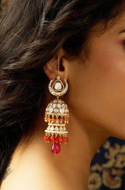 Sunset Harmony Jhumka Earring - JBRITIER60