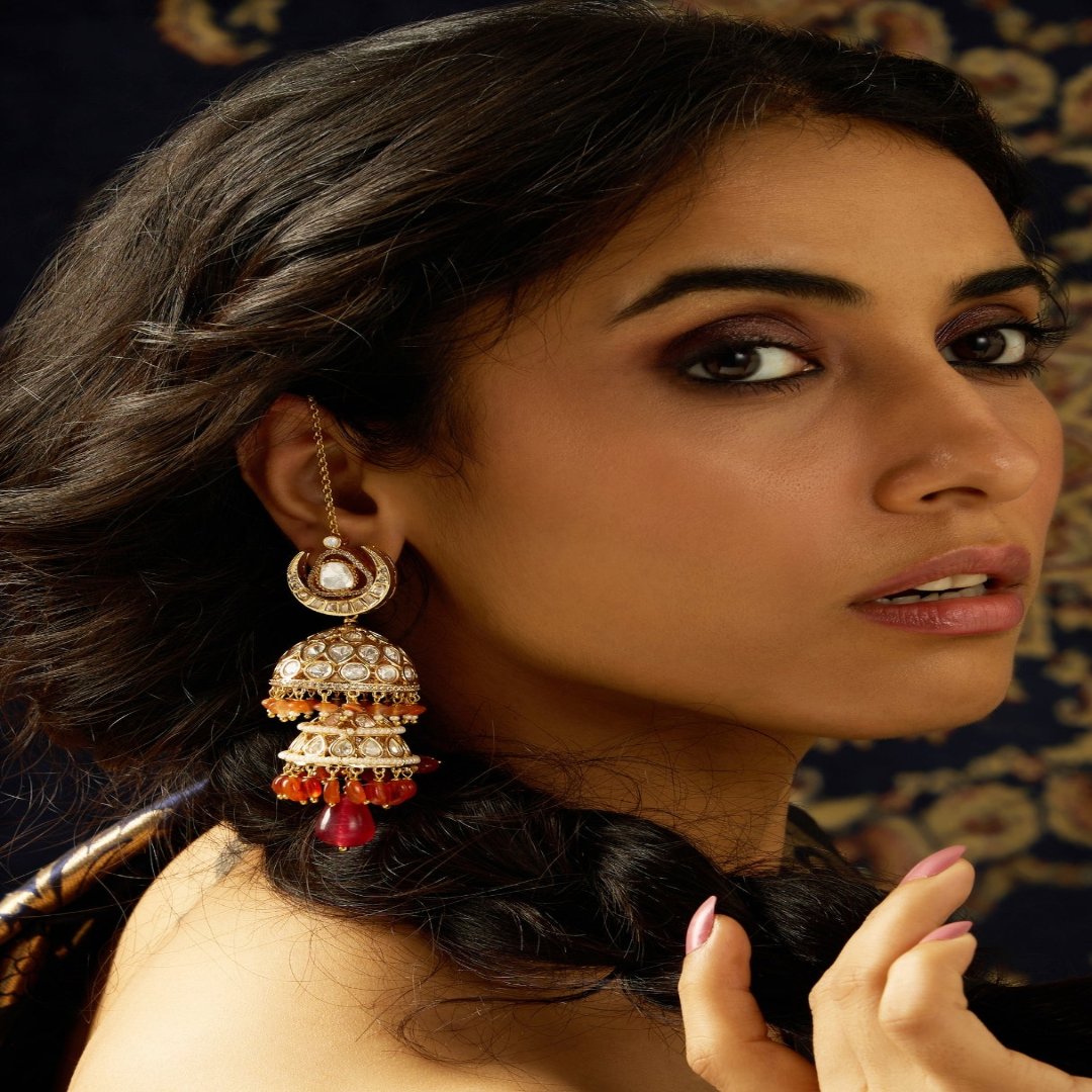 Sunset Harmony Jhumka Earring - JBRITIER60