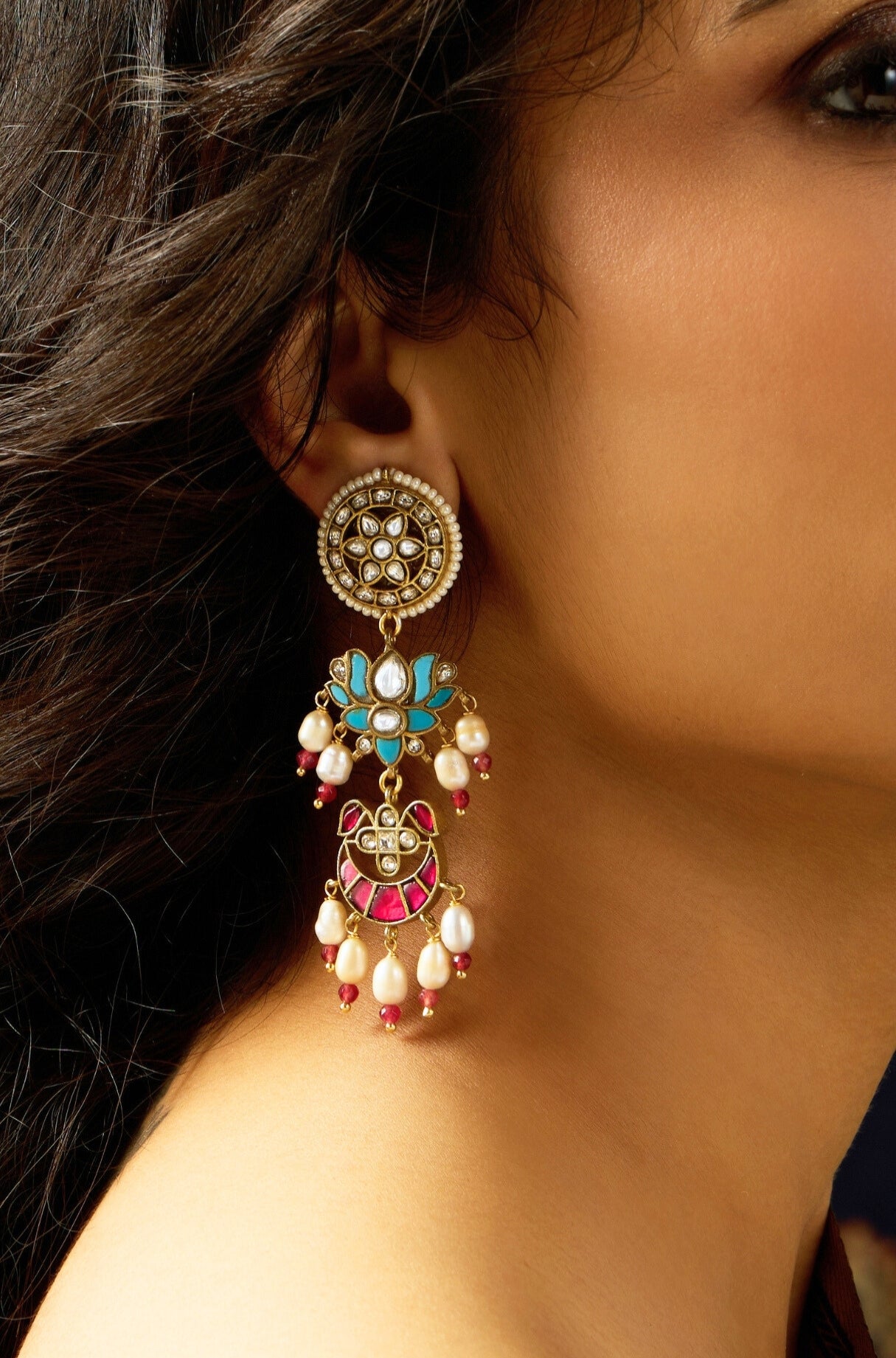 Charming Rajwadi Dangle Earring - JBRITIER62