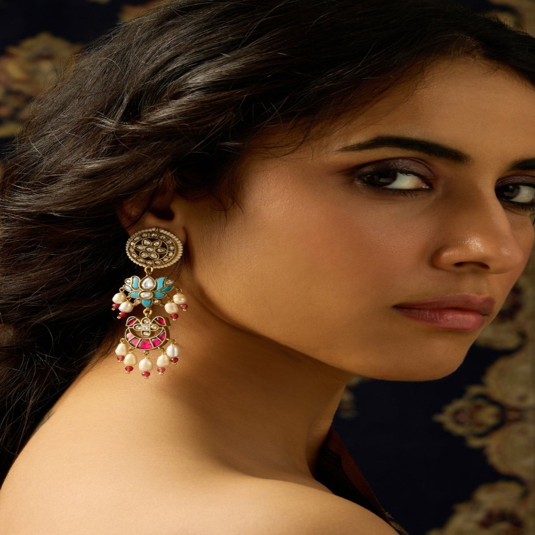 Charming Rajwadi Dangle Earring - JBRITIER62