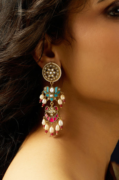 Charming Rajwadi Dangle Earring - JBRITIER62