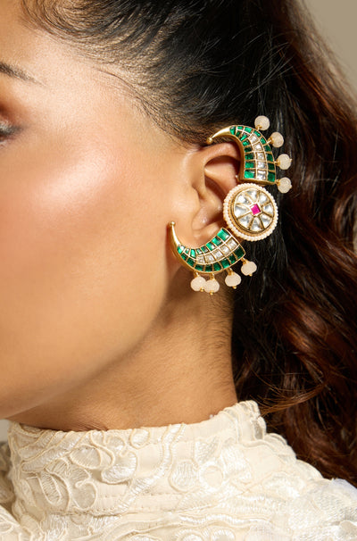 Emerald Arc Cuff Earring - JBRITIER66