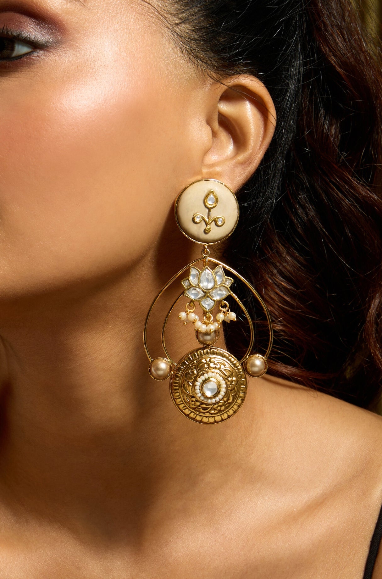 Creamstone Elegance Earring - JBRITIER67