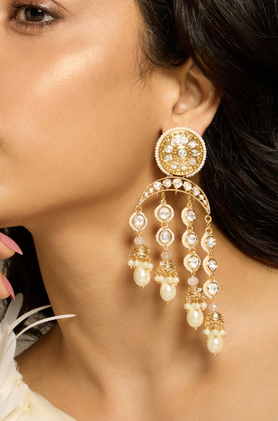 Luminous Pearl Cascade Earring - JBRITIER81