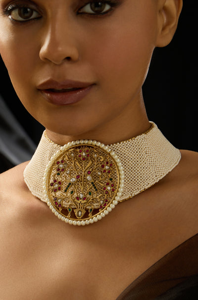 Pearl Fusion Collar Necklace - JBRITINK17