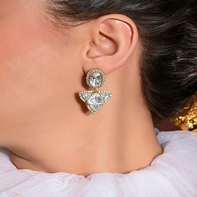 Golden Stud Earrings - JBRMR24ER25