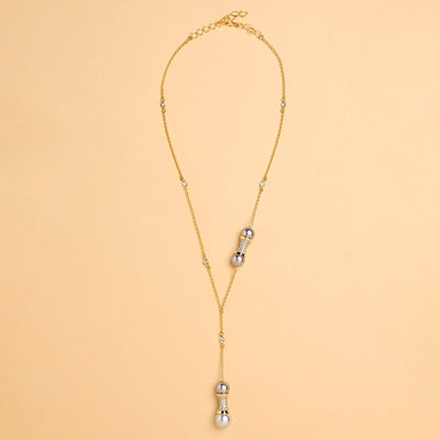 Pearl Handle Lariat Necklace - JBROCNKBLD 74
