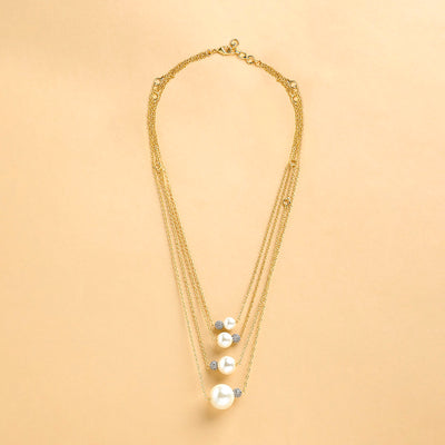 Multi-Layer Pearl Necklace - JBROCNKBLD 83