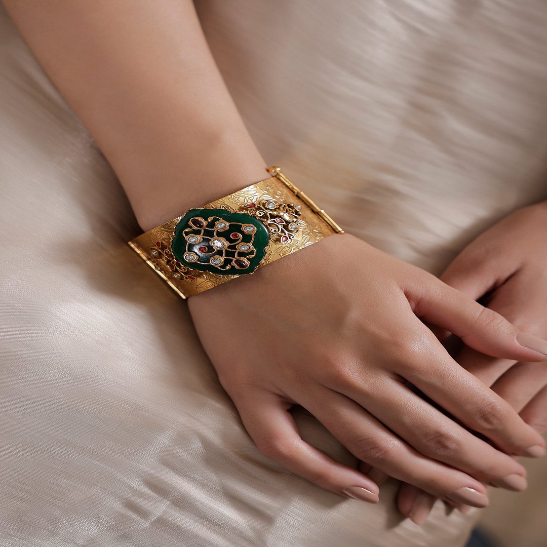 Golden Kada with Green Accents - JBRSSBR24