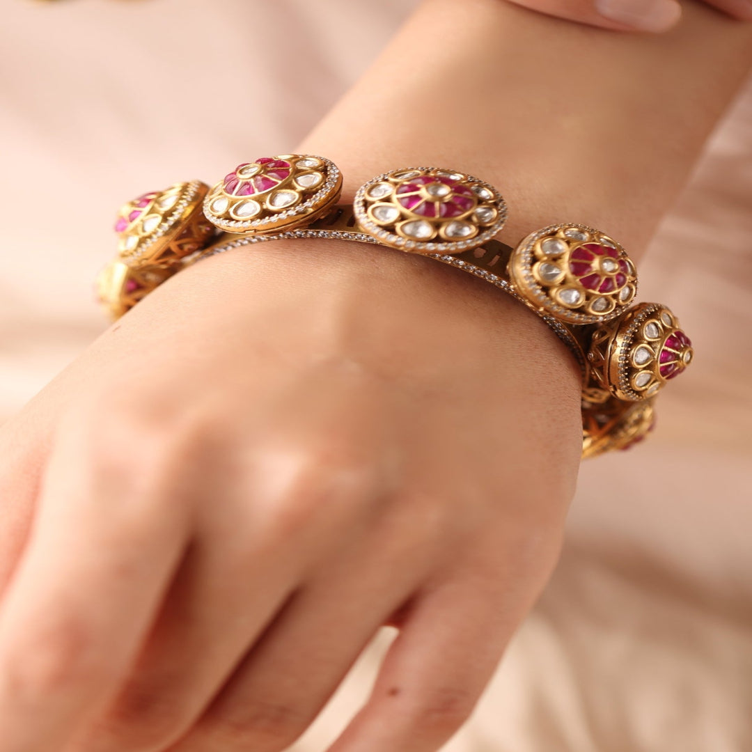 Lustrous Bloom Bangle - JBRSSBR90