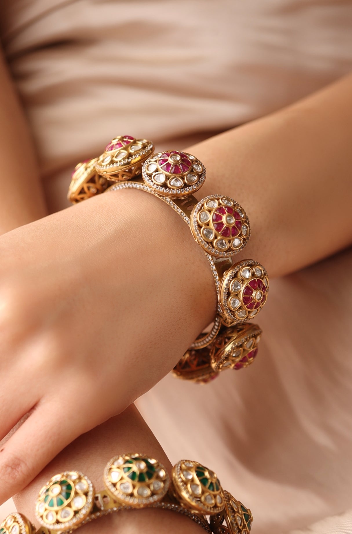 Lustrous Bloom Bangle - JBRSSBR90