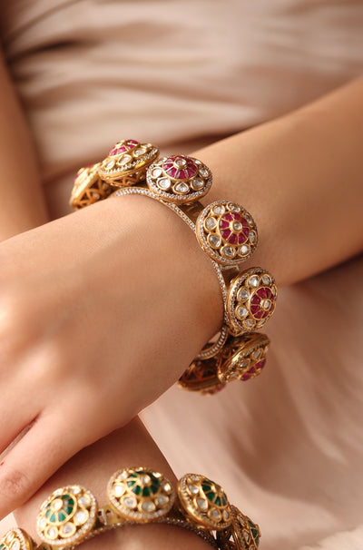 Lustrous Bloom Bangle - JBRSSBR90