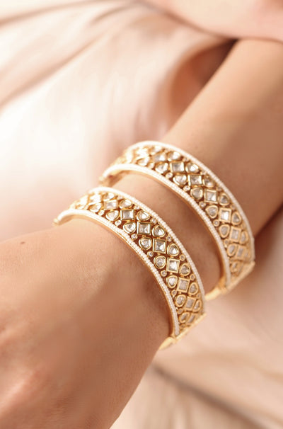 Empress Gleam Bangles (Pair) - JBRSSBR96