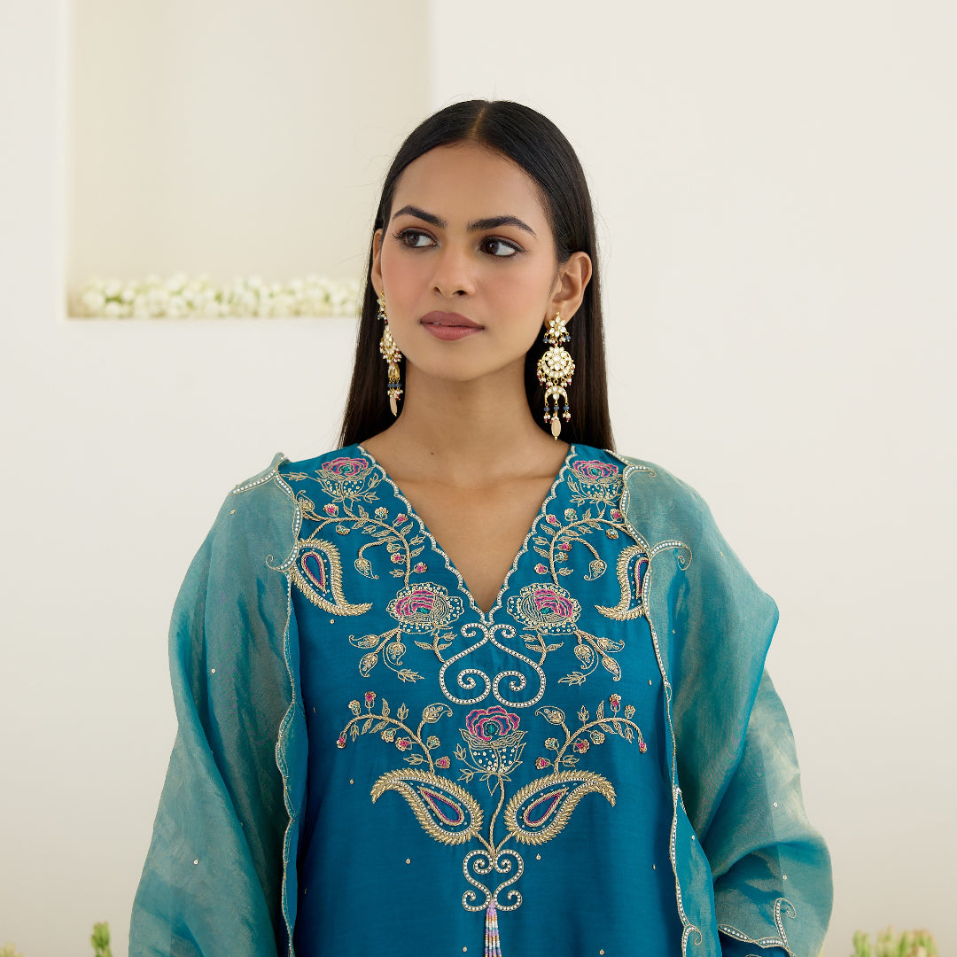 Kundan Gold Finish Jadau Earrings - MR81DA