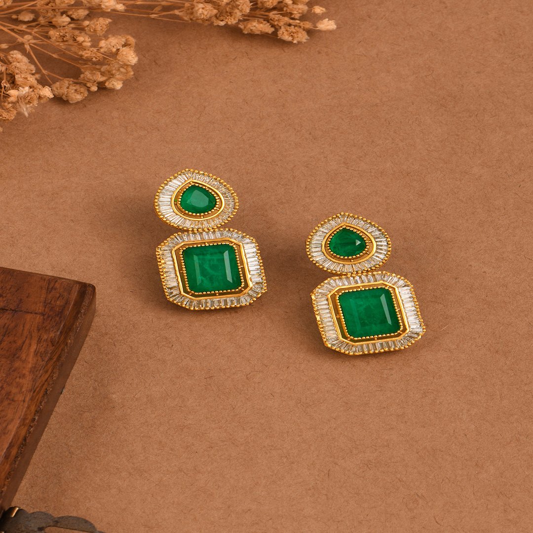 Emerald Cascade Drop Earring - PRSEP24ER 109