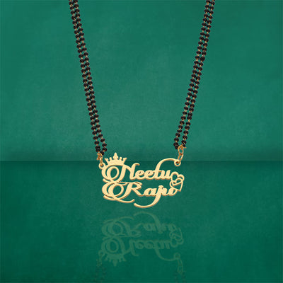 Personalised Double Name Mangalsutra - S35465