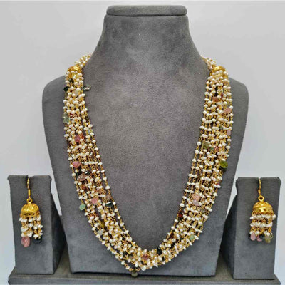 Elegance in Every Bead 92.5 Pure Silver Gold Beaded Mala - SIA417386