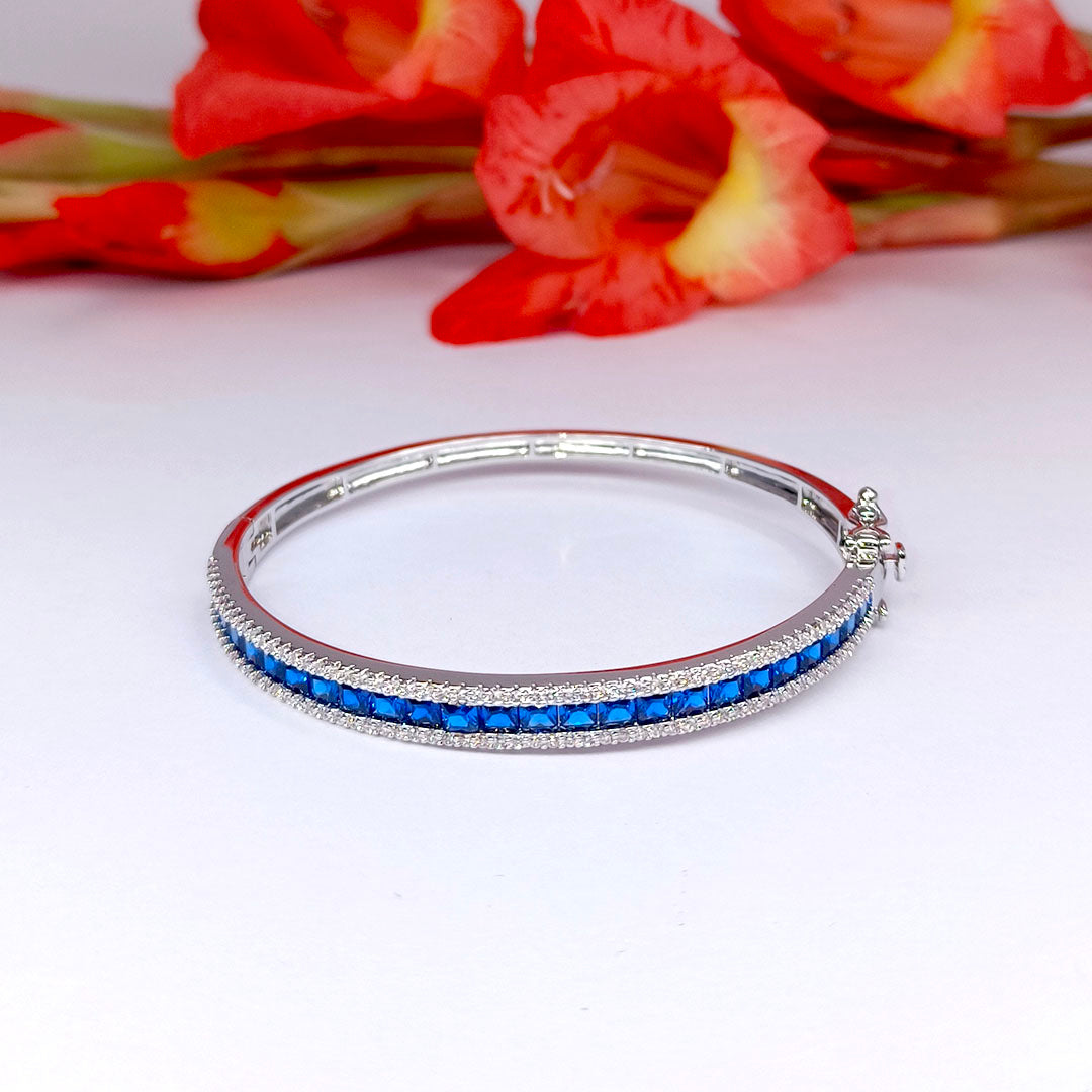 Celestial Shimmer Cubic Zirconia Blue Bracelet - SIA417641