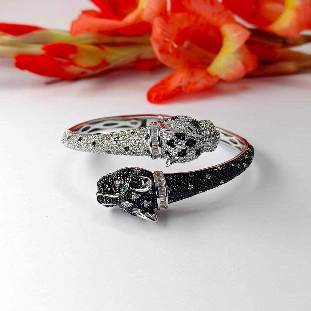Roaring Nights Cubic Zirconia Tiger Bracelet - SIA417667