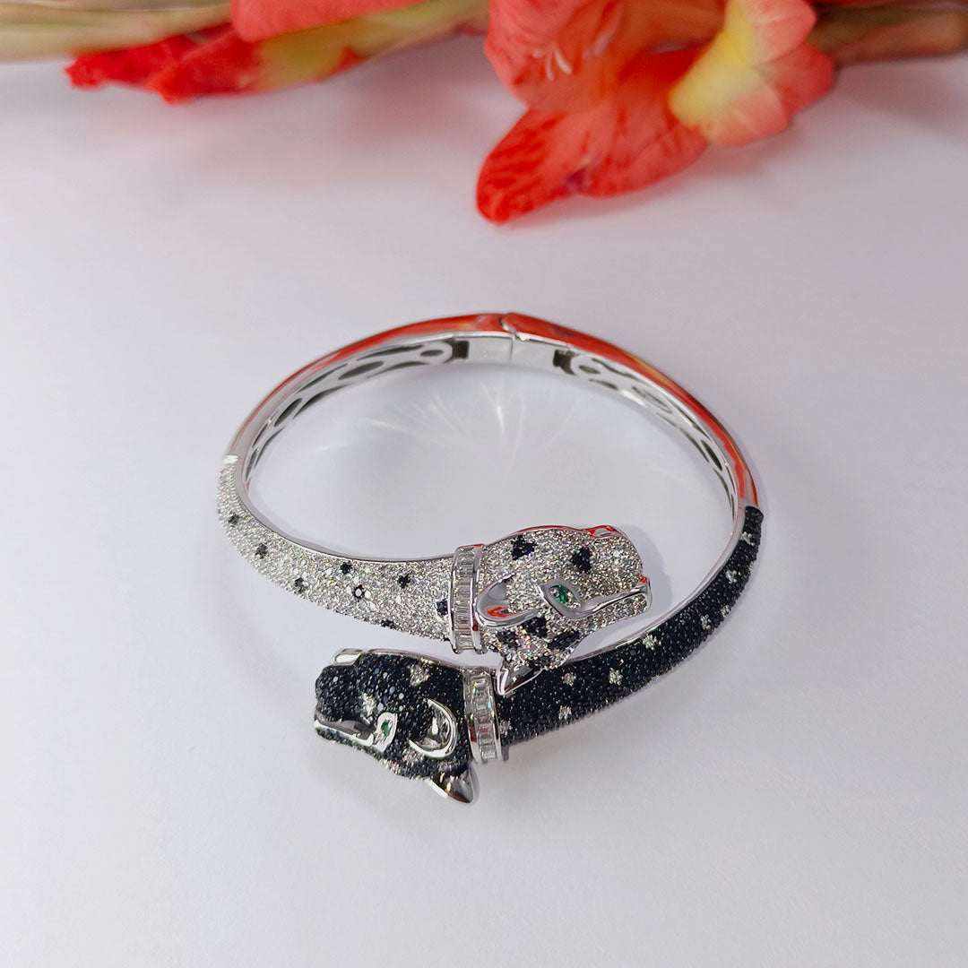 Roaring Nights Cubic Zirconia Tiger Bracelet - SIA417667