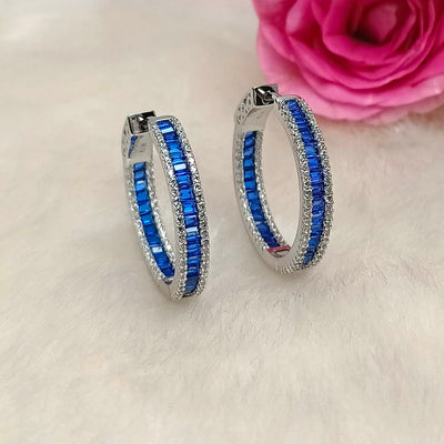 Chic and Shiny CZ Earrings - SIA417943
