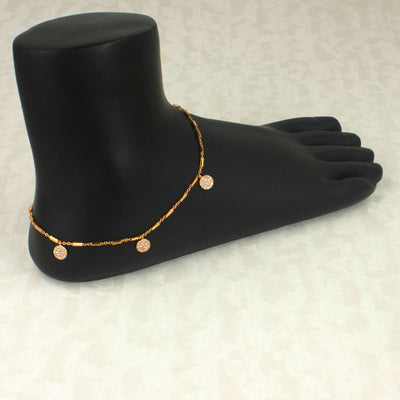 Dazzling Steps Diamond Anklet for Exquisite Elegance - SIA418144