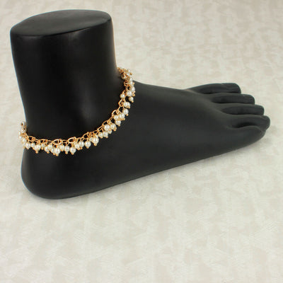 Pearls Studded Anklet - SIA418149