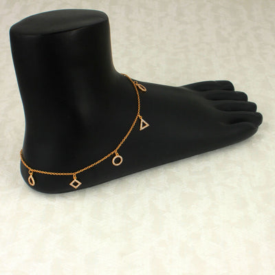 Twinkle Toes Shine Bright with Diamond Anklet Charms - SIA418153