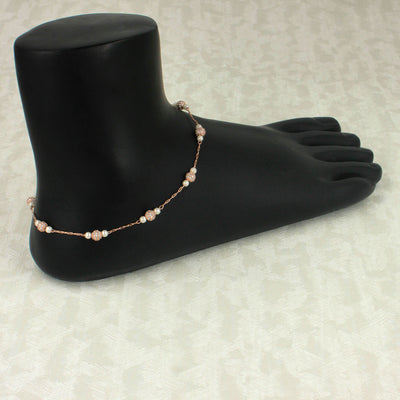 Diamond Dreams at Your Feet Sparkling Anklet - SIA418160