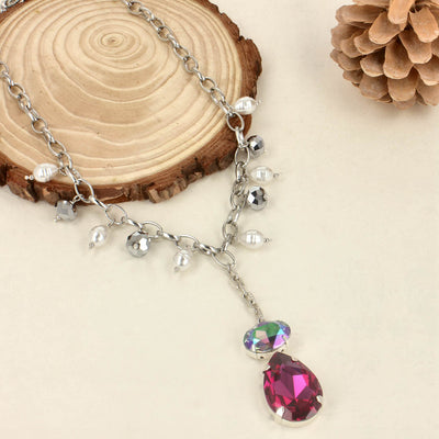 Pearl & Crystal Necklace - SIA418618
