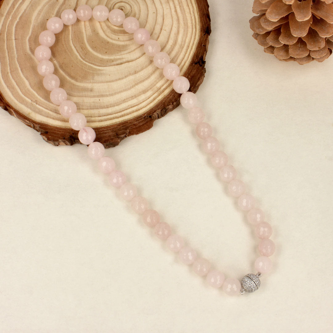 Pink Pastel Crystal Beaded Mala - SIA419016